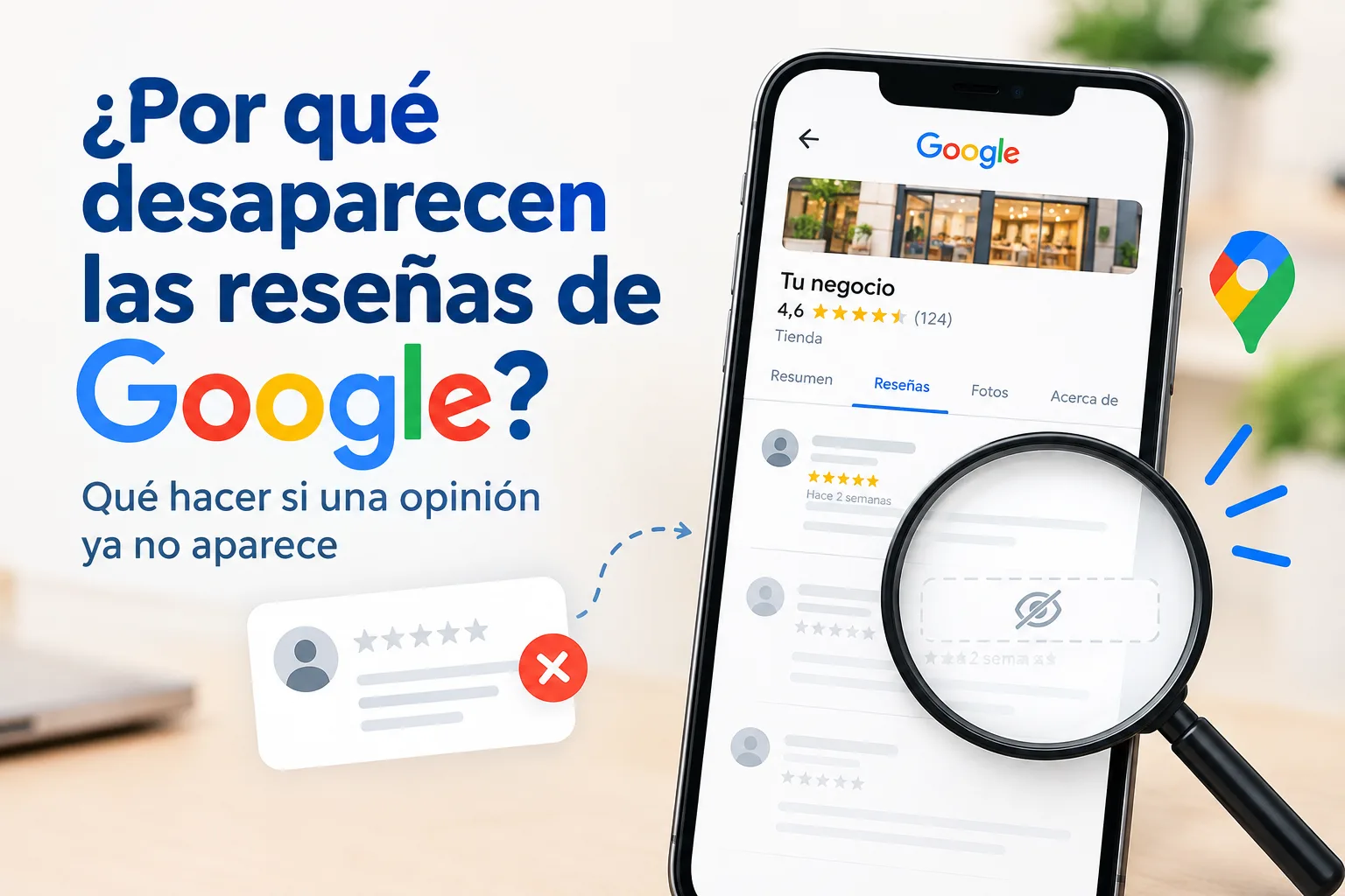¿Por qué desaparecen las reseñas de Google? Qué hacer